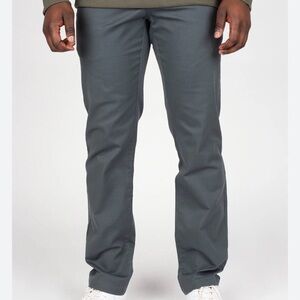Volcom Men's Charcoal Straight Chino Pants Sz 34 X 32